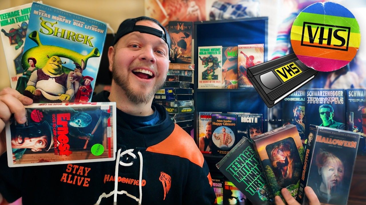 Вся моя коллекция VHS-кассет!!!!!!!