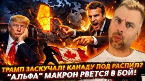 "АЛЬФА" МАКРОН РВЁТСЯ В БОЙ! | ТРАМП ЗАСКУЧАЛ! КАНАДУ ПОД РАСПИЛ?