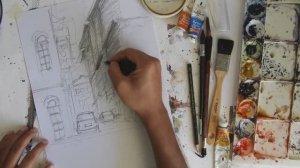 ЭСКИЗ - РИСОВАНИЕ - АКВАРЕЛЬ (обязательно посмотрите техники)