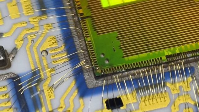 722.8 Ремонт микроразварок на процессор, оторванные волоски от нетехнологичного вскрытия. Плата W169