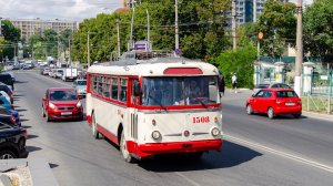 Поездка на троллейбусе № 1508.Škoda 9Tr19,1974г.в.По маршруту 21 (г.Симферополь)