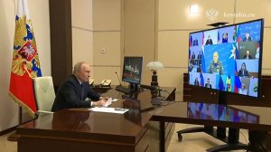 Владимир Путин проводит совещание ликвидация последствий паводков в Дагестане, 7 апреля 2026
