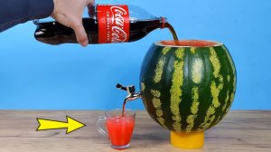 Что если налить Кока-Колу прямо в арбуз Я в шоке от этого вкуса!