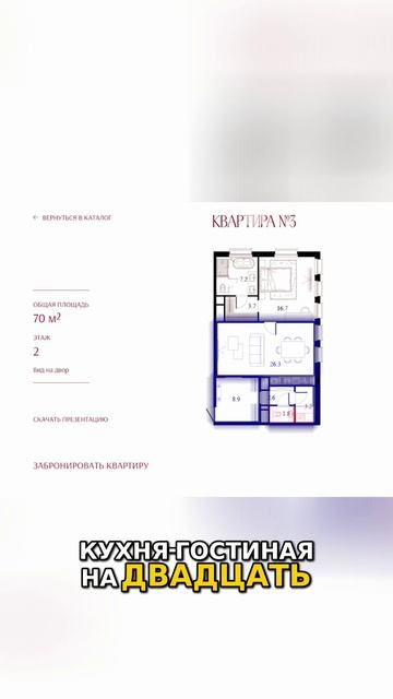 Москва переходит на элит класс, старты продаж январь февраль 2026   Планировка квартиры  70 кв