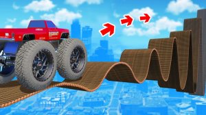 СМОЖЕТ ЛИ МОНСТР ТРАК ПРОЕХАТЬ ПО МОСТУ ИЗ БРЕВЕН В ГТА 5 ? - ЭКСПЕРИМЕНТ В GTA 5