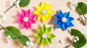 Как сделать красивые цветы из бумаги оригами