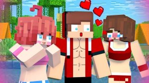 История любви Джей Джей и сестры Джей Джей в лагере!! Майнкрафт Мультик