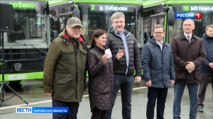Губернатор Соколов и депутаты Веснин и Березин вручили ключи от 15 новых автобусов для кировчан
