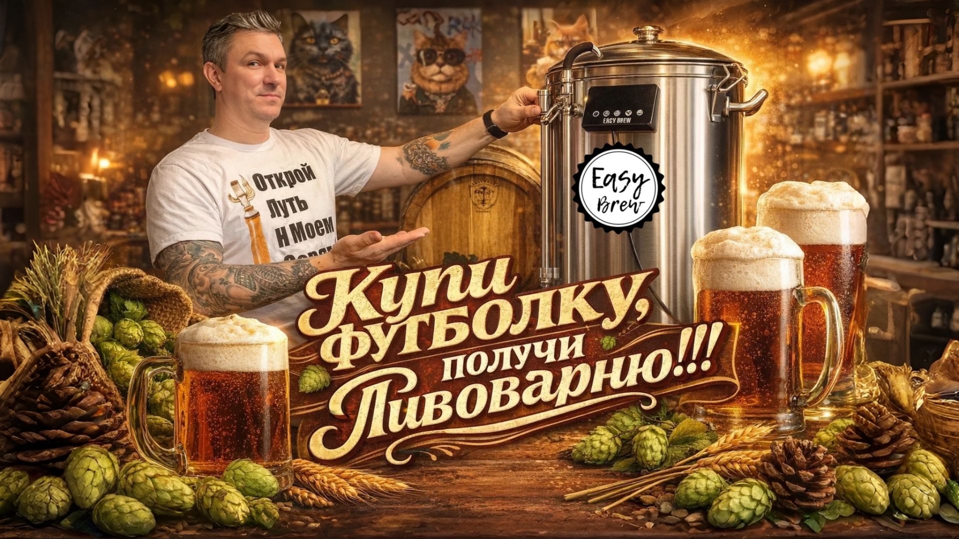 Дарю домашнюю пивоварню EasyBrew!