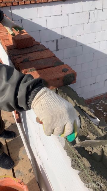 Кирпич вместо бетона !