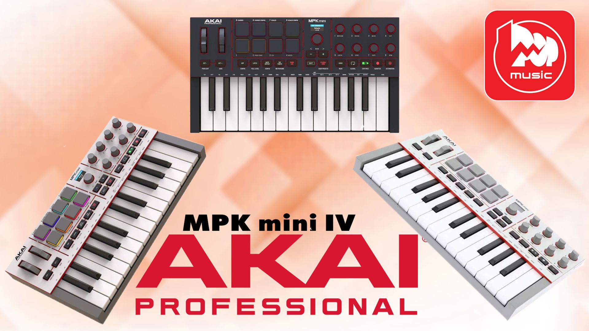 Миди-клавиатура AKAI MPK Mini IV - самое серьезное обновление серии