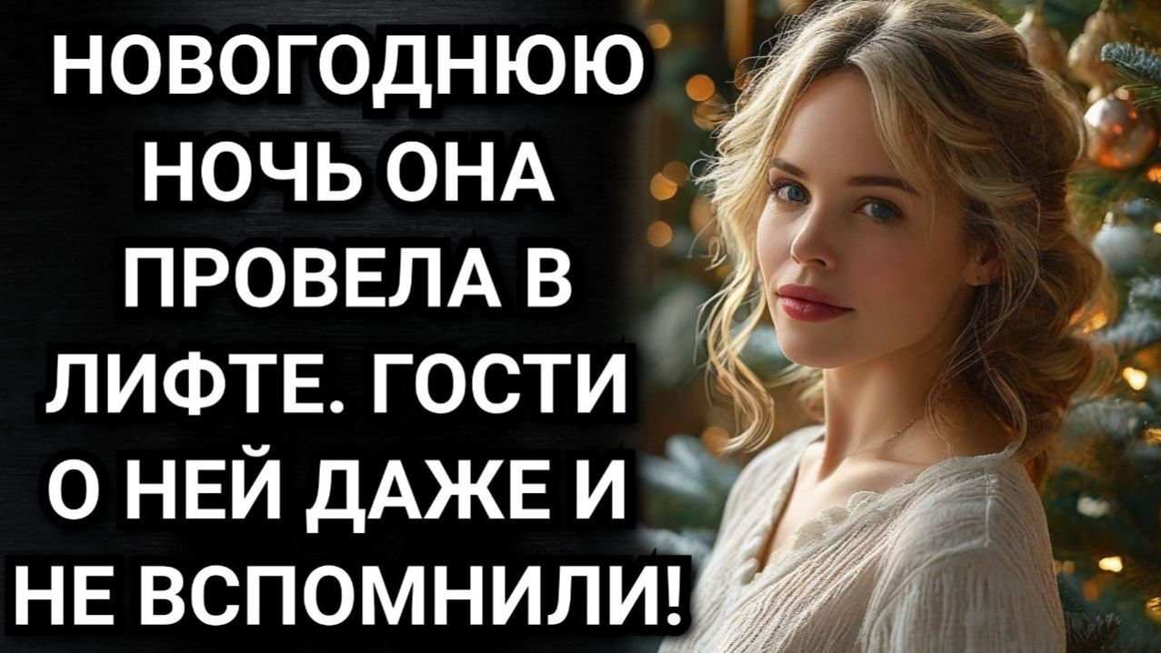 Новогоднюю ночь она провела в лифте. Гости о ней даже и не вспомнили. Аудио рассказы