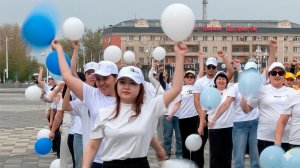 Массовую зарядку провели в Казахстане во Всемирный день здоровья