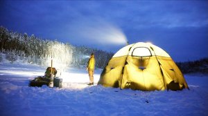 2 ДНЯ НА ЛЬДУ! / НОВОГОДНИЕ КАНИКУЛЫ В ТАЙГЕ / РЫБАЛКА С БАТЕЙ на жерлицы (Архив 2022)