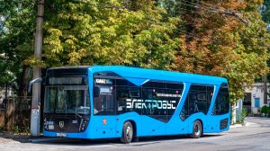 Поездка на электробусе КамАЗ-6282, 2023 г.в.  Маршрут 4 (г.Симферополь)
