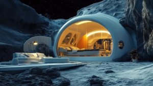 Lunar Nook： Ambient SPACE SciFi Music 🎧🌜for Relaxing Stays on the Moon (Calming White Noise)-(1080