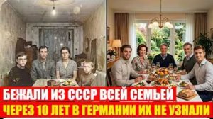 Бедная семья из СССР сбежала в Германию. А через 10 лет Соседи не поверили своим глазам
