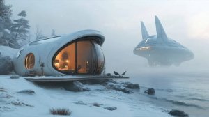 Glacial： Ambient Sci Fi Music ❄️🌊 for a Cozy Rest during Winter Time (Relaxing Ocean Sounds)-(1080p