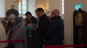 7 апреля в Благовещенском Соборе города Гагарин состоялась Божественная литургия