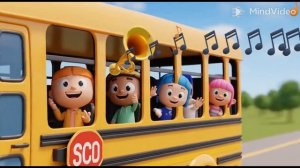 Веселая детская песенка! Мультяшный автобус. Смотреть скорее