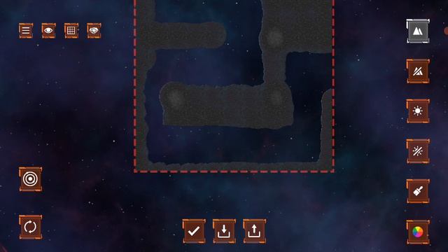 космический корабль в космическом лабиринте