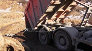 В Гурьевском поселке оборудовали переправу через реку Чувашка