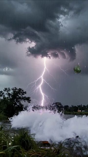 Гроза: волшебство молний и дождя #гром #молния #природа