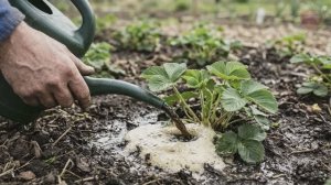 Внесите это в апреле мае под клубнику. Вы даже представить себе не можете сколько будет ягоды!