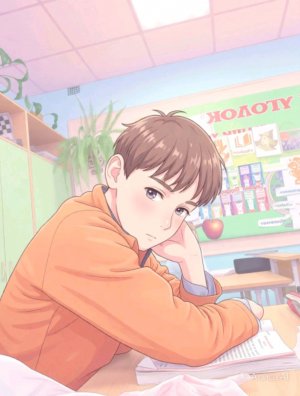 Максим сидит на русскои