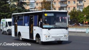 Поездка на маршрутке Hyundai County Kuzbas HDU2 2013 г.в.,Маршрут 568 (г.Симферополь)