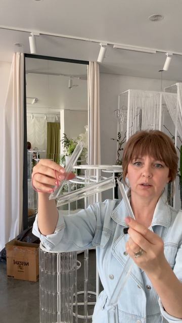 Свадебный декор. Как крепить между собой акриловые подвески