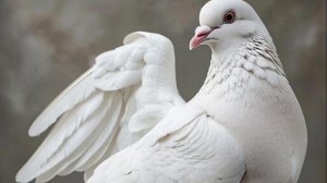 Белый, красивый Голубь 29-06-2025