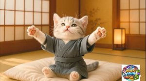 【Котик-трудяга Муги】Когда стрелки часов неумолимы: Муги и его день большого провала 🐱⏰