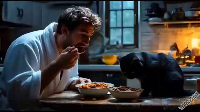 Выйду ночью в кухню с котом