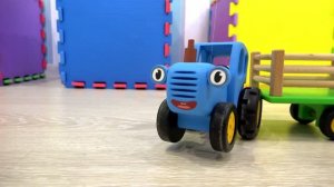 Синий трактор и  Макс  карточки Майнкрафт!