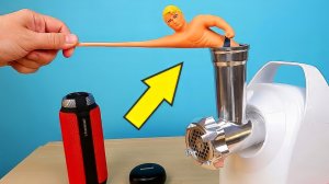 Что если бросить Стретч Армстронг в Мясорубку Новая Мясорубка против Стретч Армстронга! alex boyko