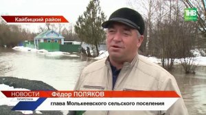 Паводок в Татарстане: подтоплены дома, мосты и дороги в шести районах