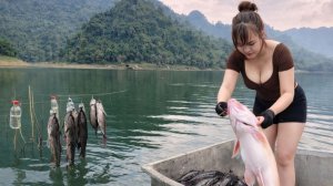 Вот так можно ловить много рыбы самостоятельно.