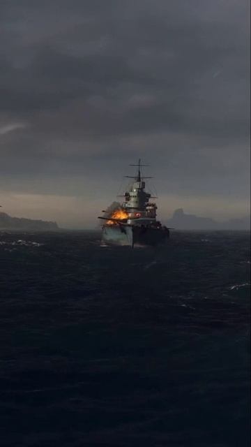 Золотой выстрел с линкорa HMS Warspite