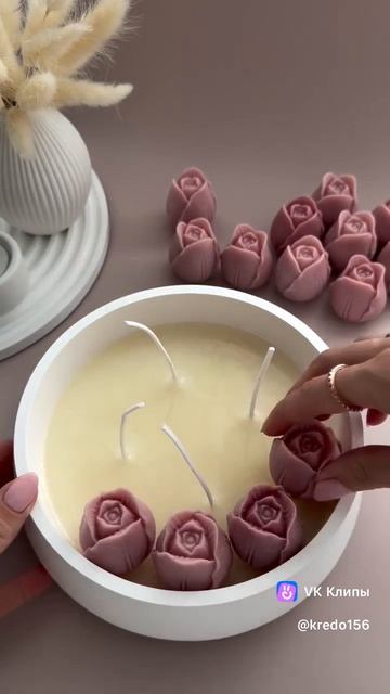 как декоротивно украсить свечи!