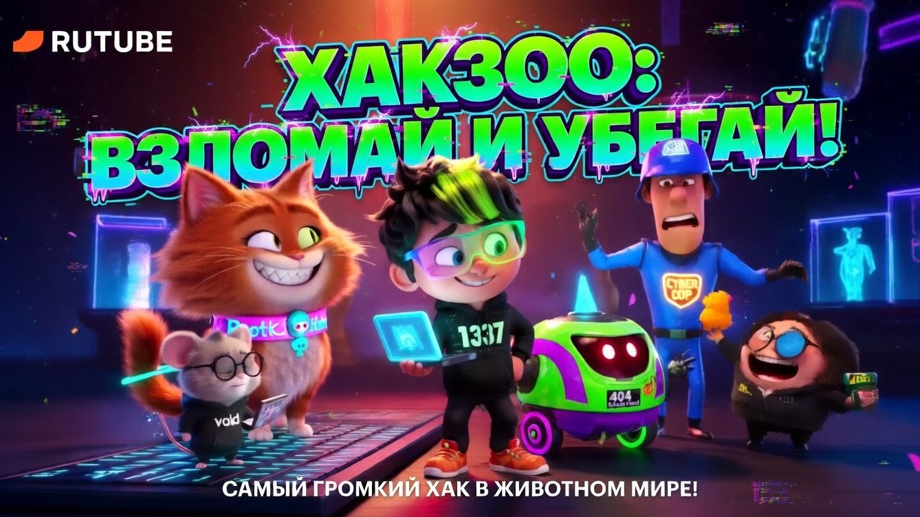 «ХакЗоо Взломай и Убегай!» серия12  новый веселый 2026г. мультфиль про хакеров-любителей