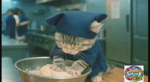 【Офисный котик Муги】Сладкие школьные воспоминания: Муги готовит шоколад на Валентинов день 🐱