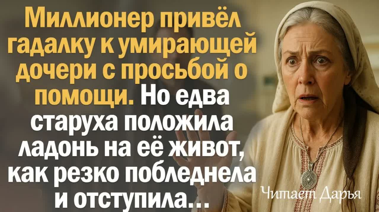 Истории из жизни. Слушать истории. Миллионер привёл гадалку к умирающей дочери с просьбой о помощи.