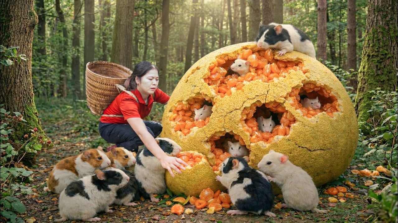 Сбор редких помело для продажи на рынке | Находка «гнезда морских свинок» удивляет покупателей.