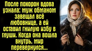 Истории из жизни. Слушать истории. После похорон вдова узнала： муж обманом завещал всё любовнице, а