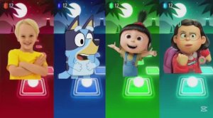 Тайлс Хоп Баттл: Я краснею, Блуи, Влад и Ники против Гадкого Я 4 — Музыкальный Ритм ЭДМ