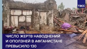 Число жертв наводнений и оползней в Афганистане превысило 130