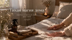 Тихая магия дома | Уборка и уютный ASMR без слов
