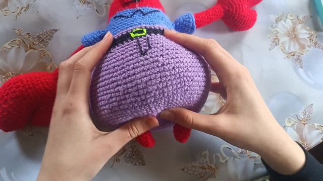 обзор моей вязанной коллекции из мультика Губка Боби мои начинания
  вязанные игрушки