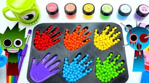 Первые мультфильмы. Яркие картинки. Звуки. Асмр. Игрушки. Учим цвета с бусинками